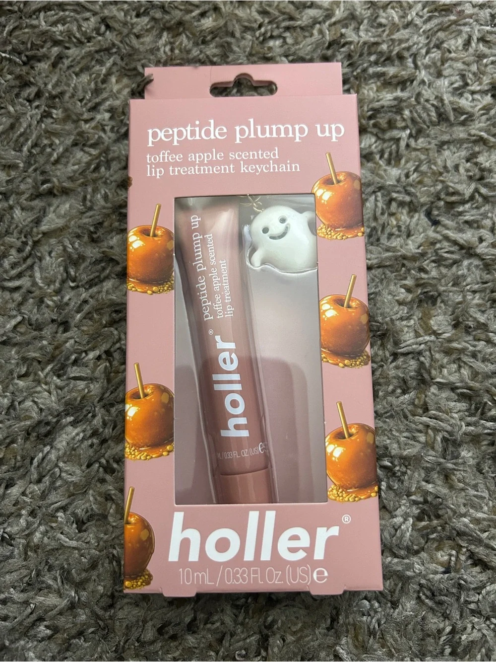 Holler Peptide Plump Up Toffee Apple Lip Treatment - 10ml W/charm ghosty new